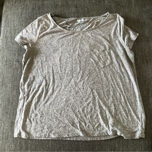 H&M Basics Divided Grey Pocket Tee (L)